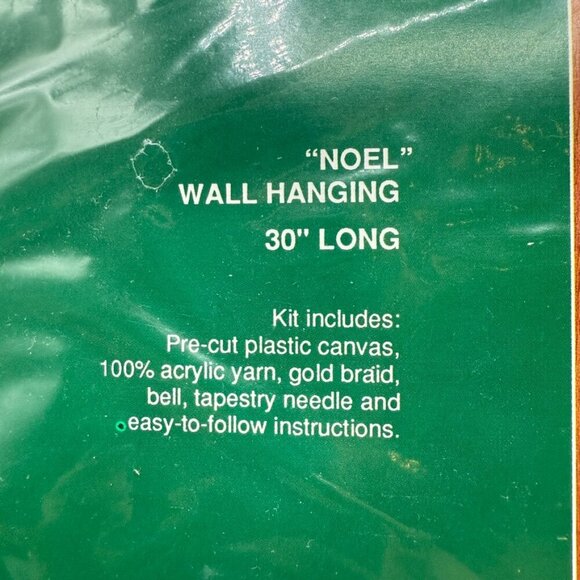 Gallery of Stitches by Bucilla Christmas 'NOEL' Wall Hanging Kit New in Bag 6515 - Picture 2 of 12